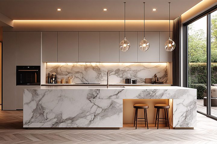 LuxeStone Kitchen Cabinet Series